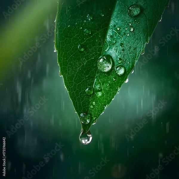 Obraz Monsoon Symphony Over Emerald Earth