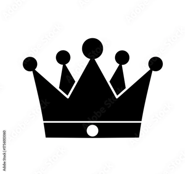 Fototapeta crown icon vector with trendy design