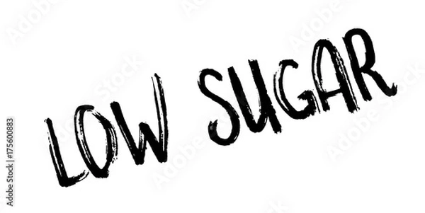 Fototapeta Low Sugar rubber stamp. Grunge design with dust scratches. Effects can be easily removed for a clean, crisp look. Color is easily changed.