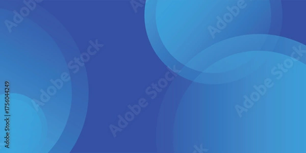 Fototapeta Modern background template with light blue and blue gradient, circle effect, suitable for background, wallpaper, home screen, theme. vector eps 10