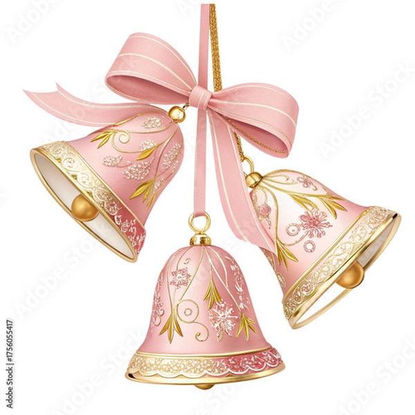 Obraz Christmas bells isolated on white