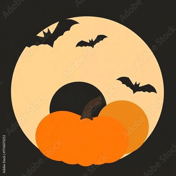 Obraz Abstract geometric Halloween design