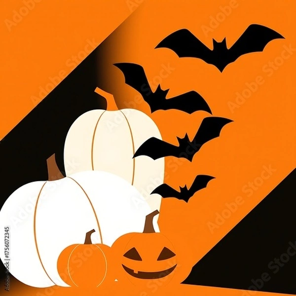Obraz Abstract geometric Halloween design