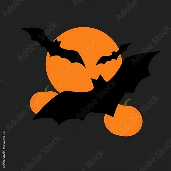 Obraz Abstract geometric Halloween design