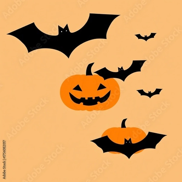Obraz Abstract geometric Halloween design