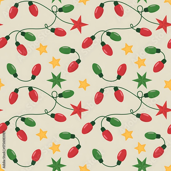 Obraz Classic Christmas Seamless Patterns