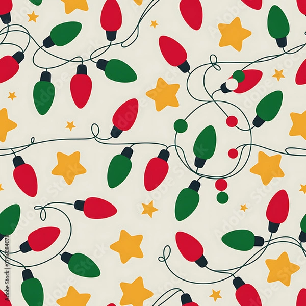 Obraz Classic Christmas Seamless Patterns