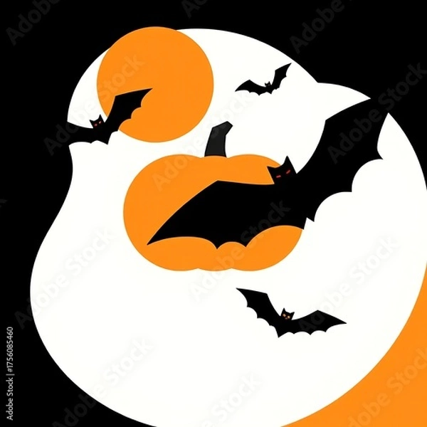 Obraz Abstract geometric Halloween design