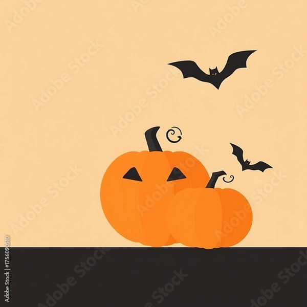 Obraz Abstract geometric Halloween design