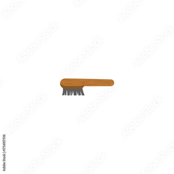 Fototapeta Shoe Brush Vektor Illustration 