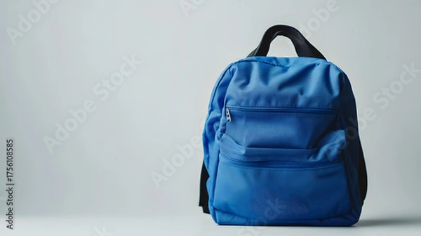 Obraz A school backpack placed against a white background.