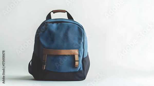 Obraz A school backpack placed against a white background.