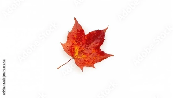Obraz Fall Foliage Isolated on Bright Surface