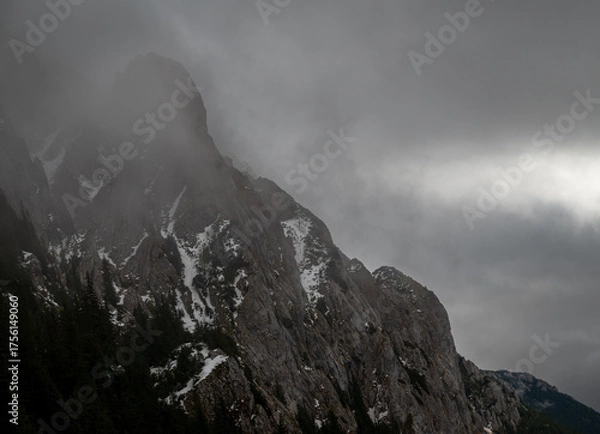 Fototapeta mountain landscape with clouds
