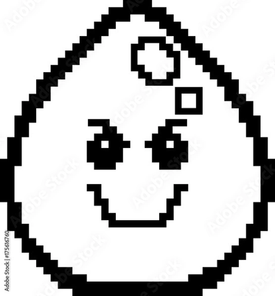 Obraz Evil 8-Bit Cartoon Water