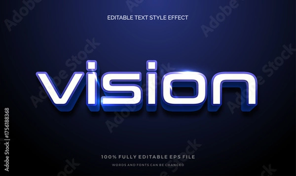 Fototapeta A vibrant, eye-catching Text Effect, text style. Editable text files vector illustration.