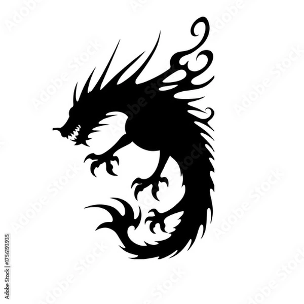 Obraz dragon tattoo design