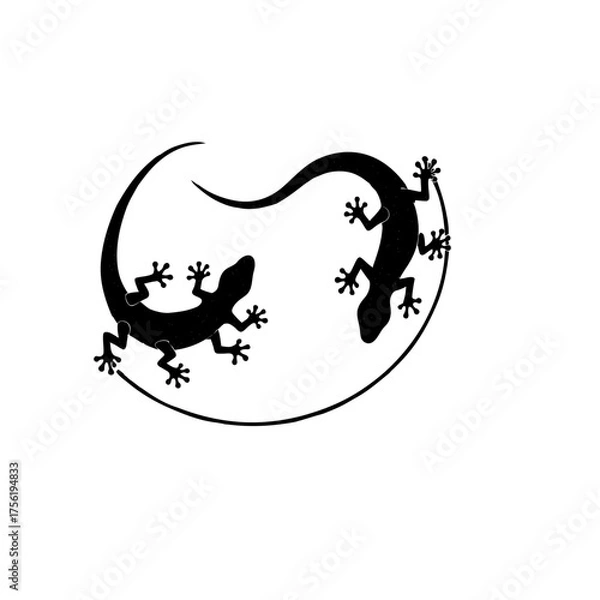 Obraz vector illustration of a lizard