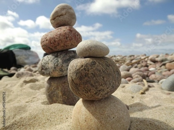 Obraz Towers in beach