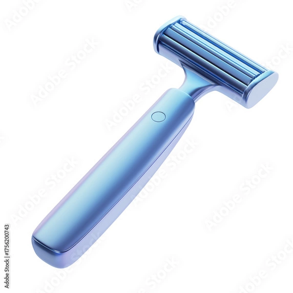 Fototapeta Modern Blue Facial Roller Massager For Skincare And Relaxation Isolated On Transparent Background