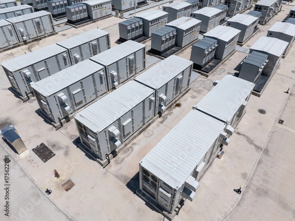 Obraz Overlooking the energy storage power station