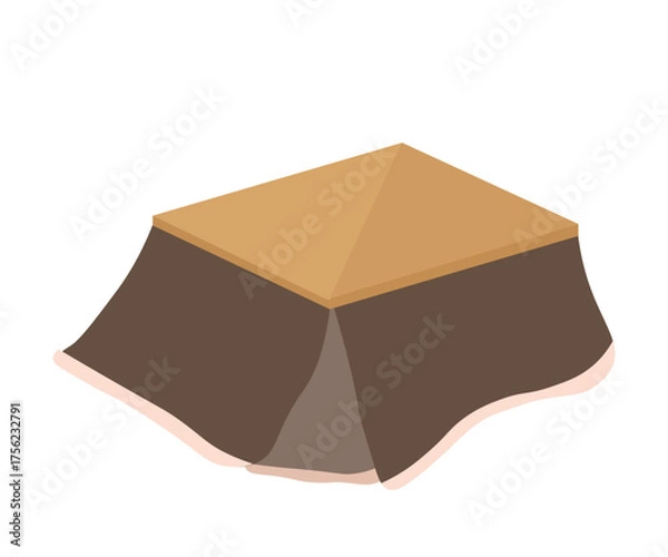 Obraz こたつ。ベクターイラスト