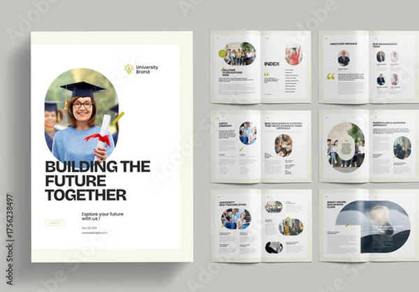 Fototapeta Education Brochure Layout