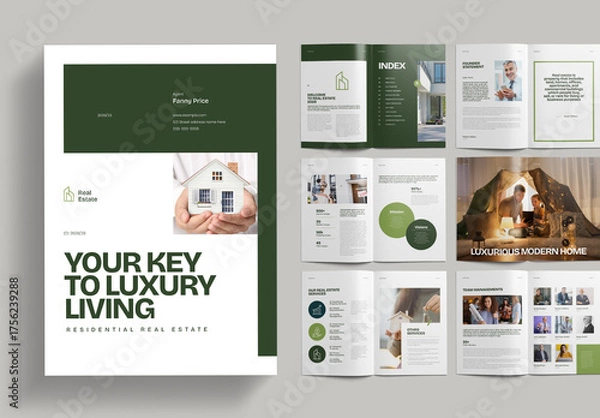 Fototapeta Real Estate Brochure Template