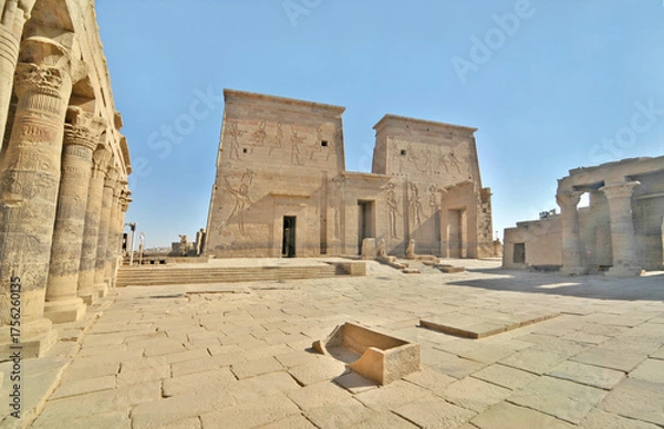 Obraz  Phylae Island with Philae temple complex Asuan, Egypt