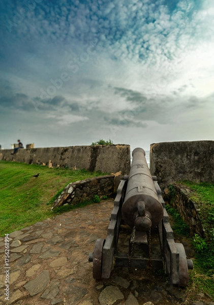 Obraz old cannon in the fortress