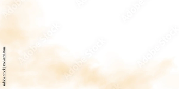 Fototapeta Realistic orange smoke and mist blend with toxic and explosive textures, ideal for PNG effects in environmental scenes, magical explosions, or abstract chemical visuals.