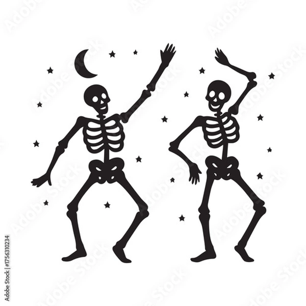 Fototapeta Skeletons Dancing