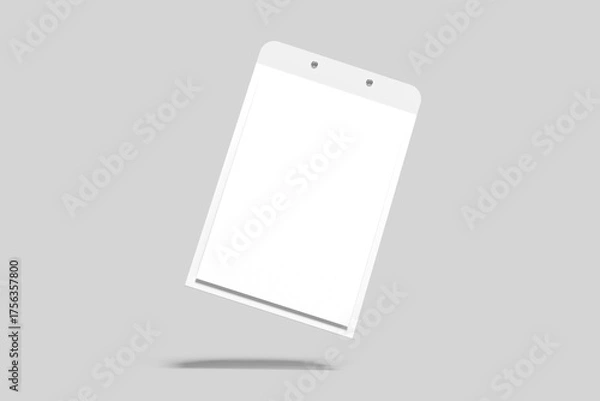 Fototapeta  Blank Table Tent Mockup White