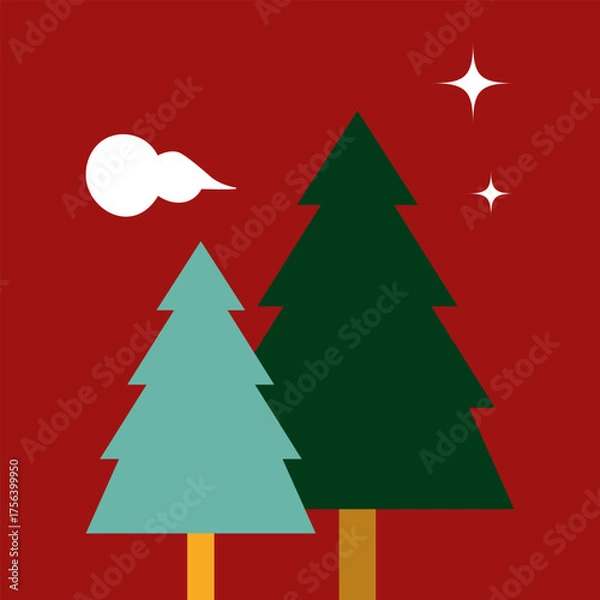 Fototapeta Serene Winter Forest Scene