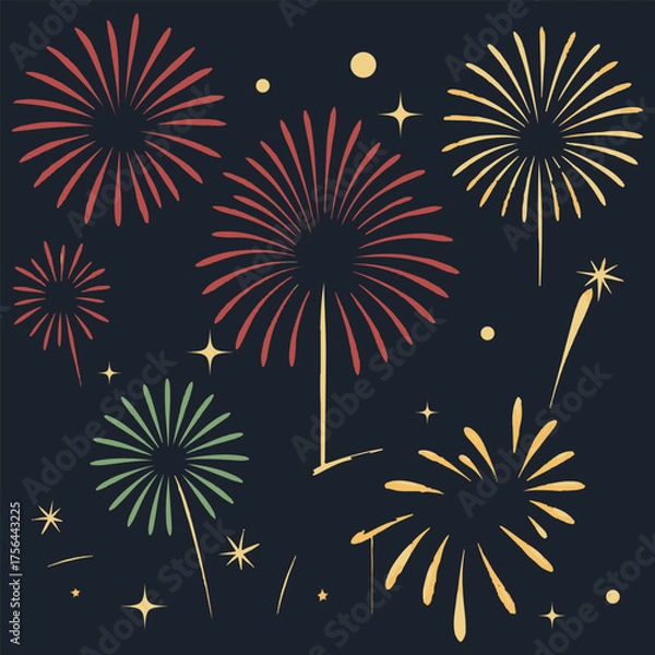 Obraz Spectacular Night Fireworks Display