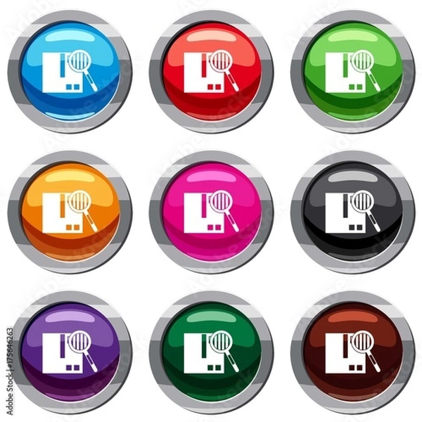 Fototapeta Quality control set 9 collection