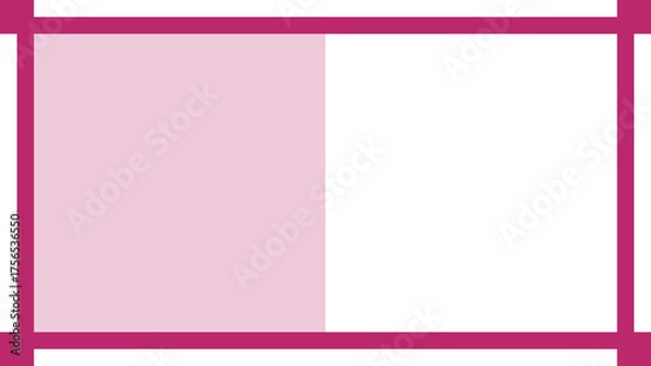 Obraz テロップデザイン-ハーフタイトル：赤