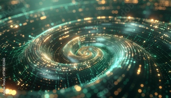 Obraz Abstract Swirling Lights in a Dynamic and Colorful Pattern