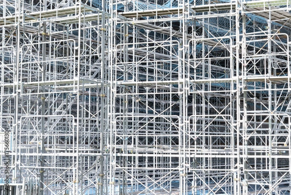 Obraz 建設現場の足場