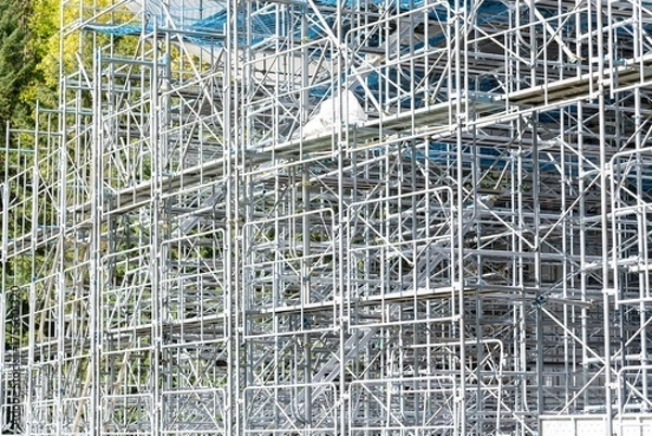 Obraz 建設現場の足場