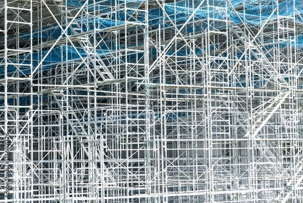 Obraz 建設現場の足場