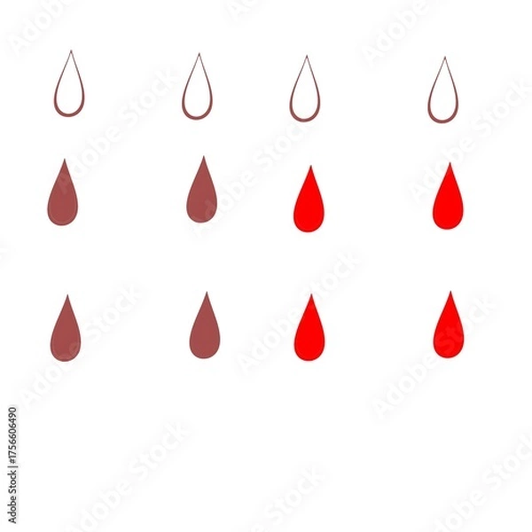 Fototapeta Wavy chocolate background. chocolate and red drops. wavy background concept. Melted brown background. 