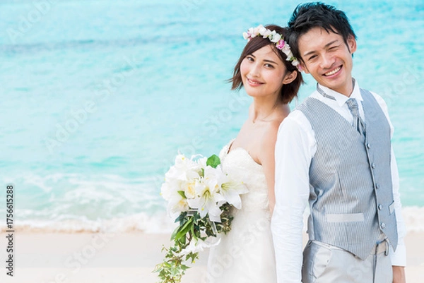 Fototapeta 海外ブライダル　ウェディングイメージ