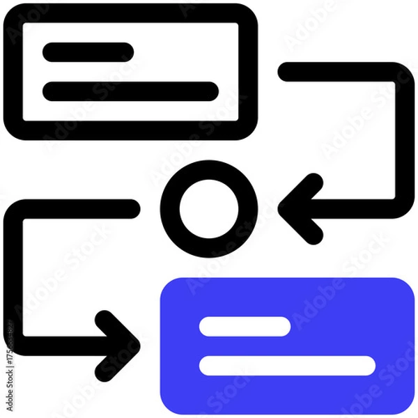 Fototapeta Flow Icon