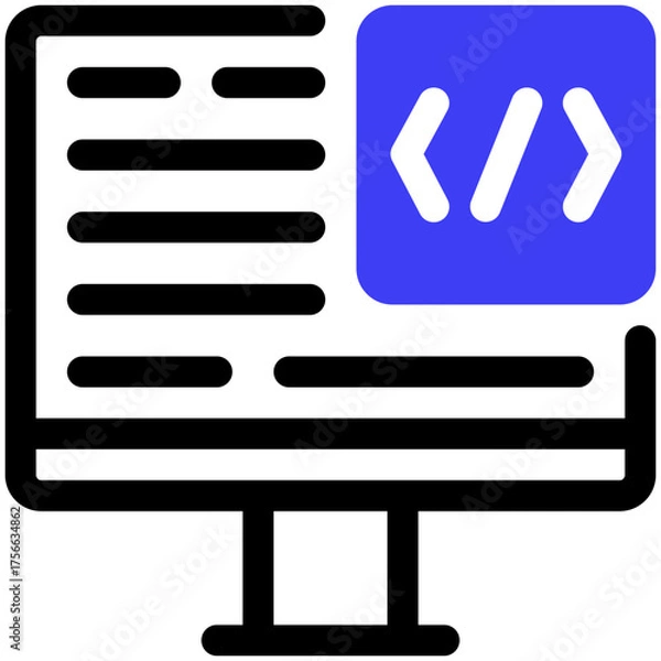 Fototapeta Programming Icon