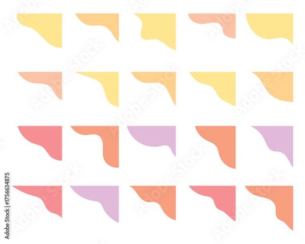 Fototapeta Blob Corner Shape
