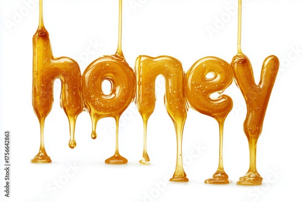 Obraz Liquid Honey Typography