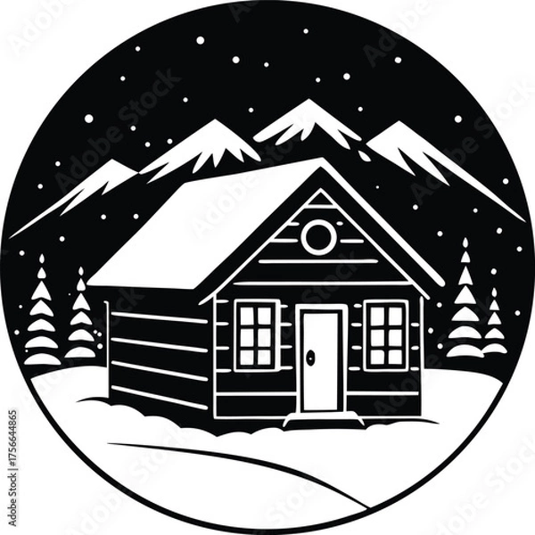 Obraz house in the snow