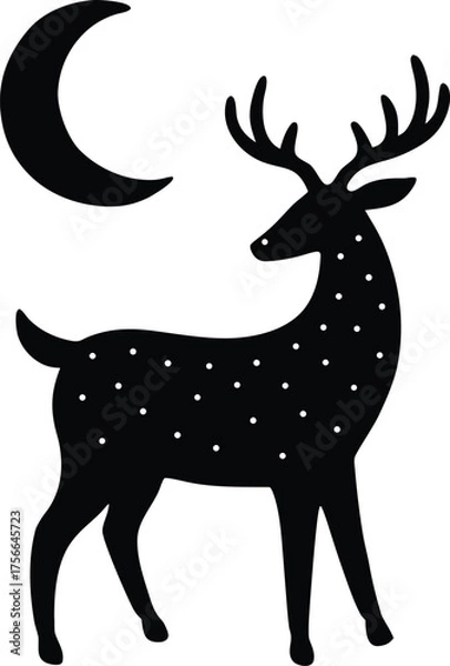 Obraz deer with a red nose