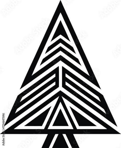 Obraz vector illustration of a pyramid